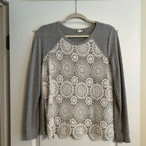 Lace long sleeve top